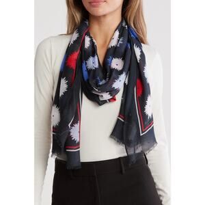 Kate Spade New York Pop Flower Oblong Scarf NEW